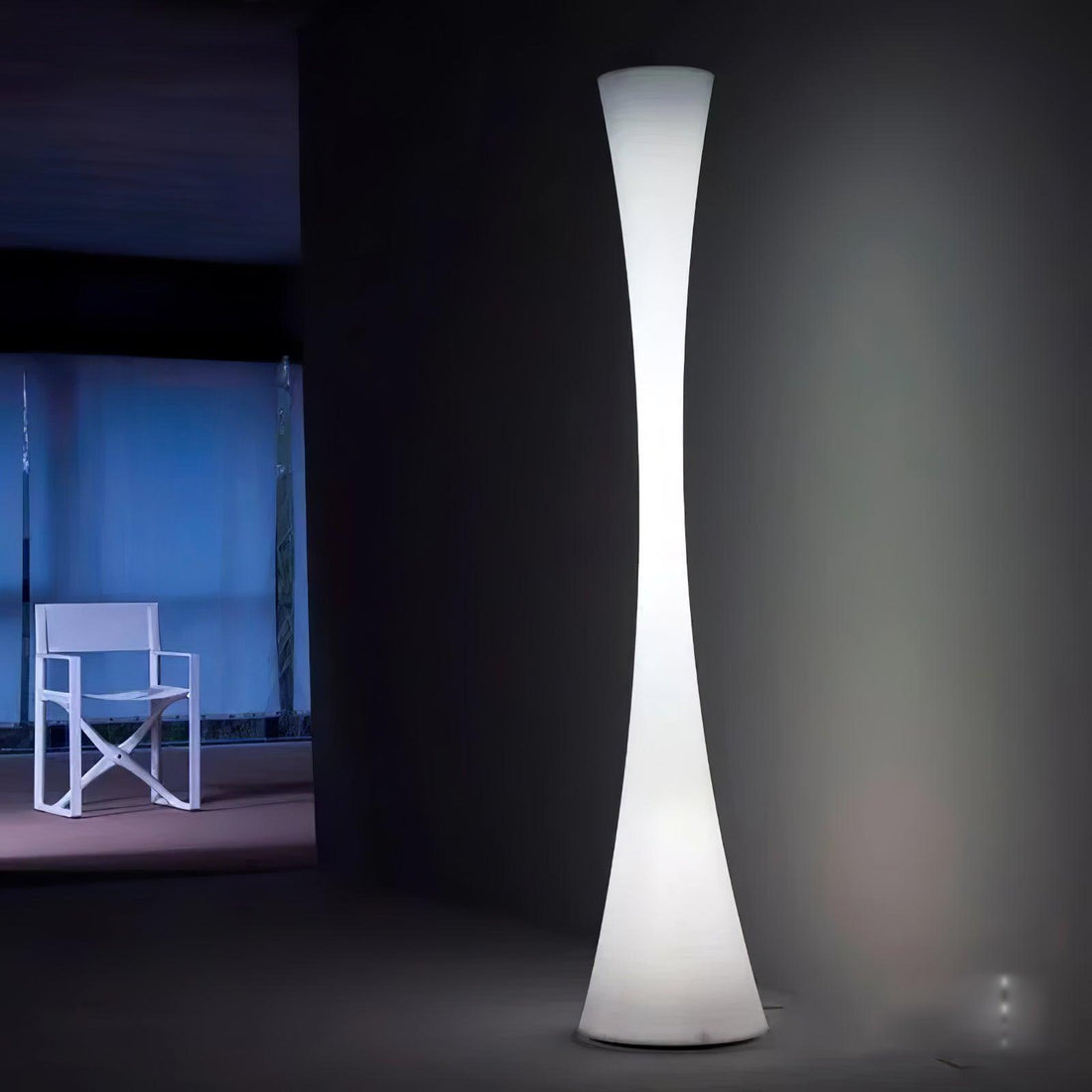Romantic Simple White Column Floor Lamp