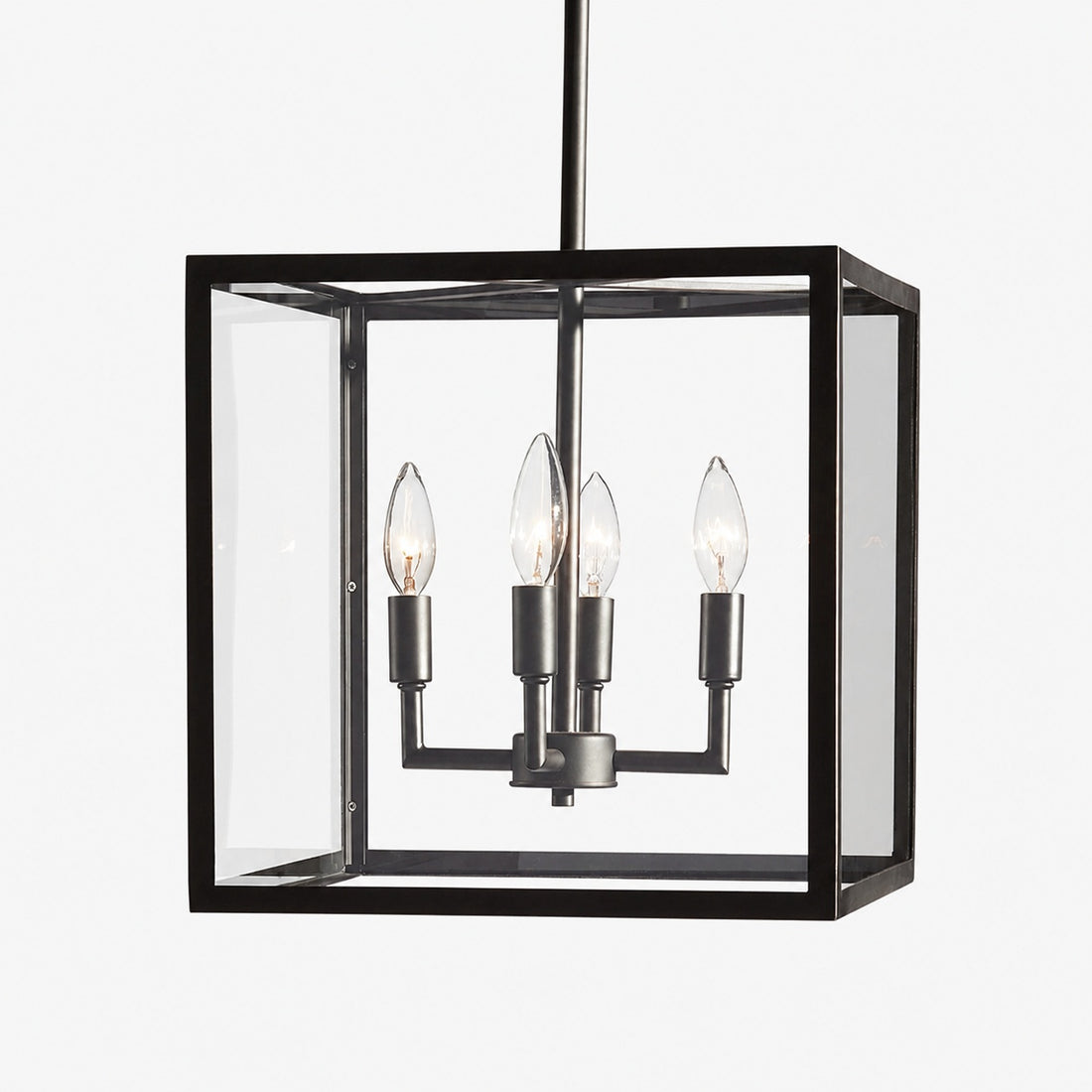 Ferrix Modern Outdoor Lantern Iron Pendant Lamp - Industial Glass Lighting Design