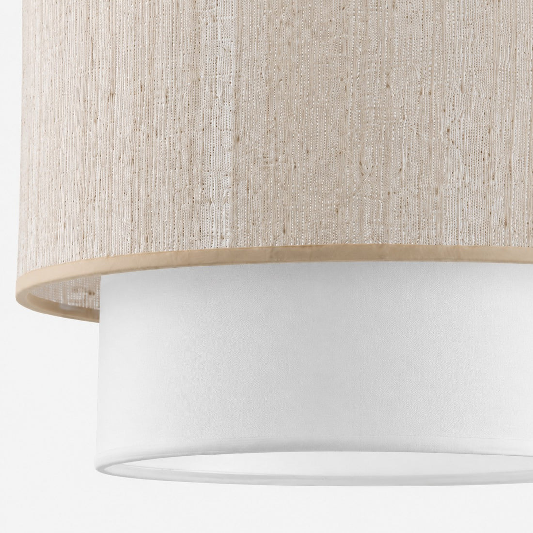 Wabi-Sabi Linen Drum Pendant Lamp