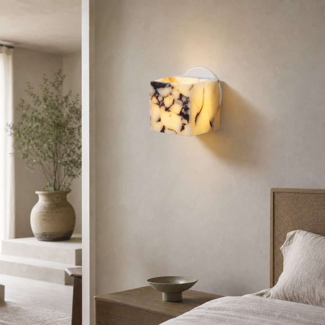 Square Marble Wall Lamp