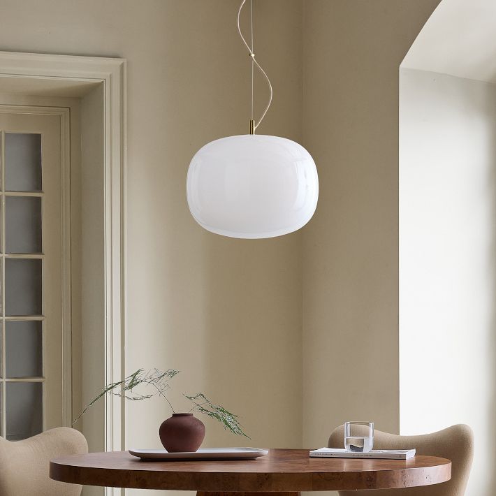 Lumivelle Minimalist Glass Pendant – Adjustable Height Dimmable Design