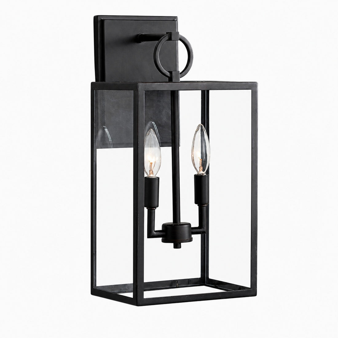 Ferrix Industrial Iron Outdoor Wall Lamp - Lighting Stylish Exterior Glass Lighting