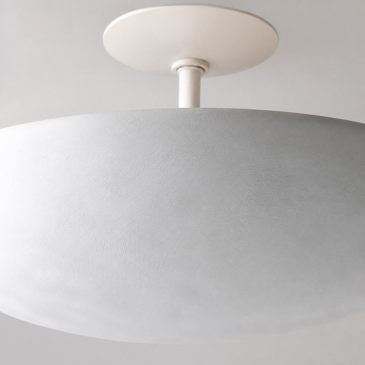 Plara Flush Mount - Rounded Minimalist Dome Metal Ceiling Light for Hallway