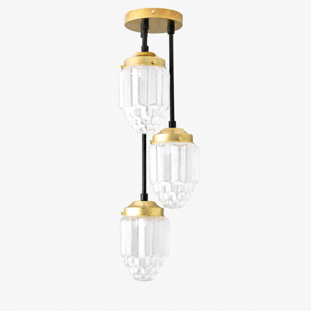Tierlux Glass Pendant Light - Art Deco Globe Design