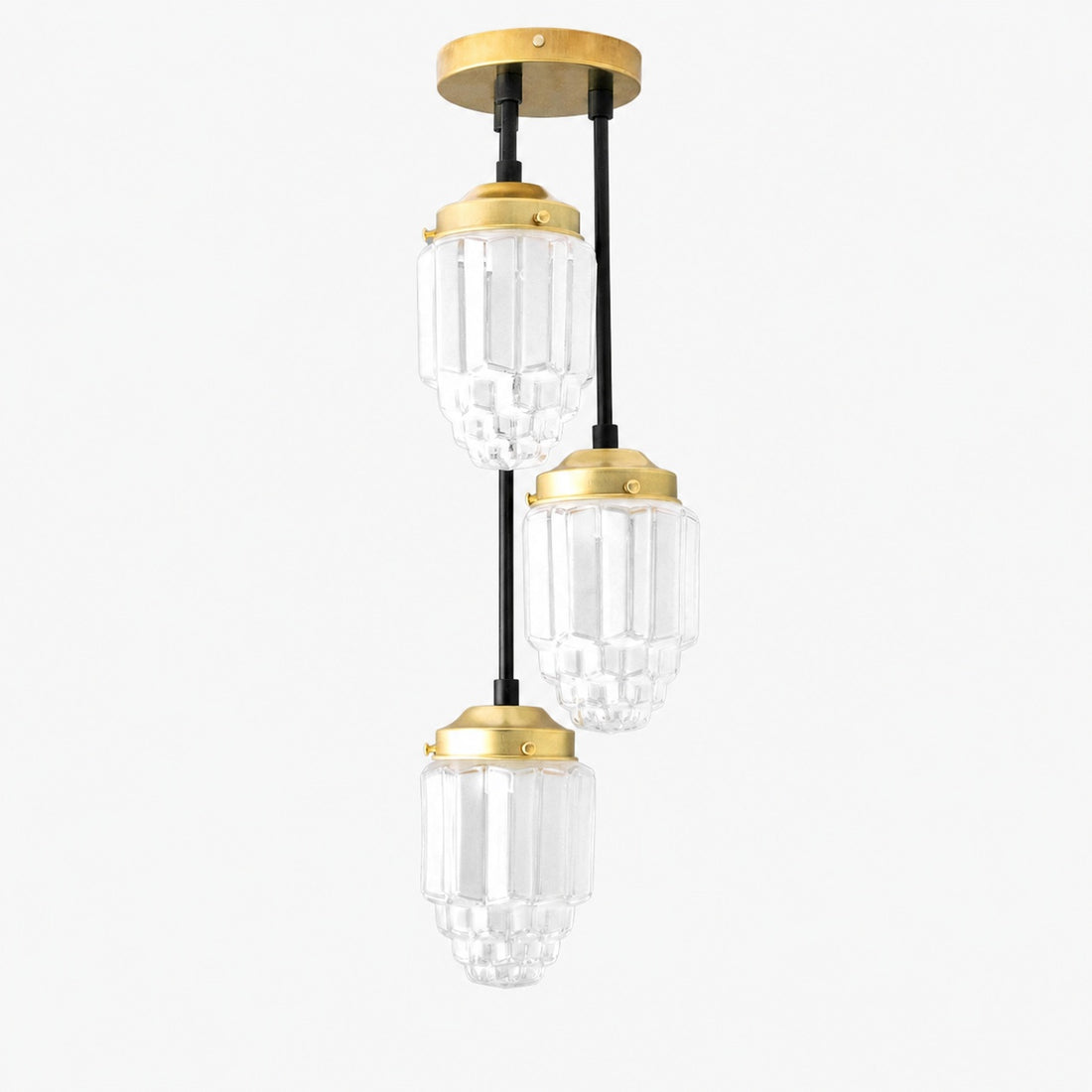 Tierlux Glass Pendant Light - Art Deco Globe Design