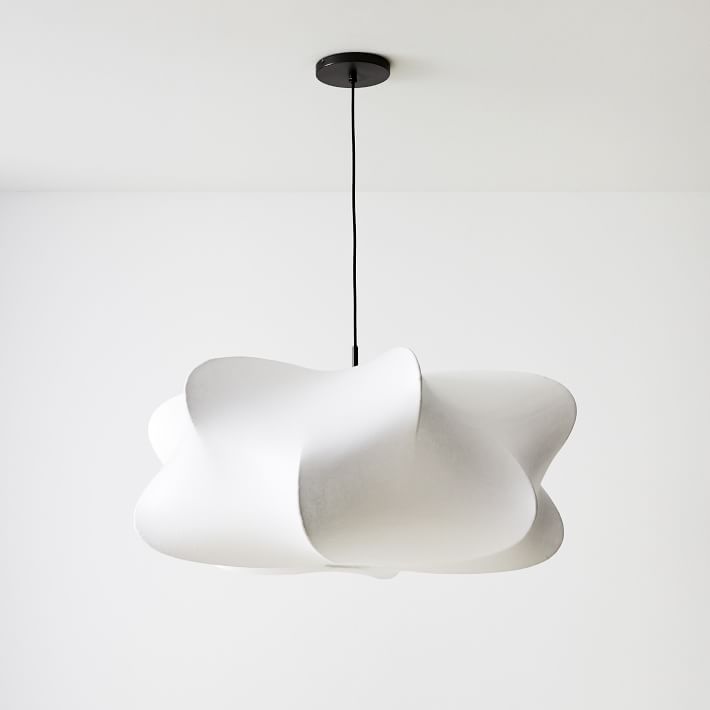 Havion Cocoon Pendant Lamp - Minimalist Polymer Shade with Adjustable Hanging