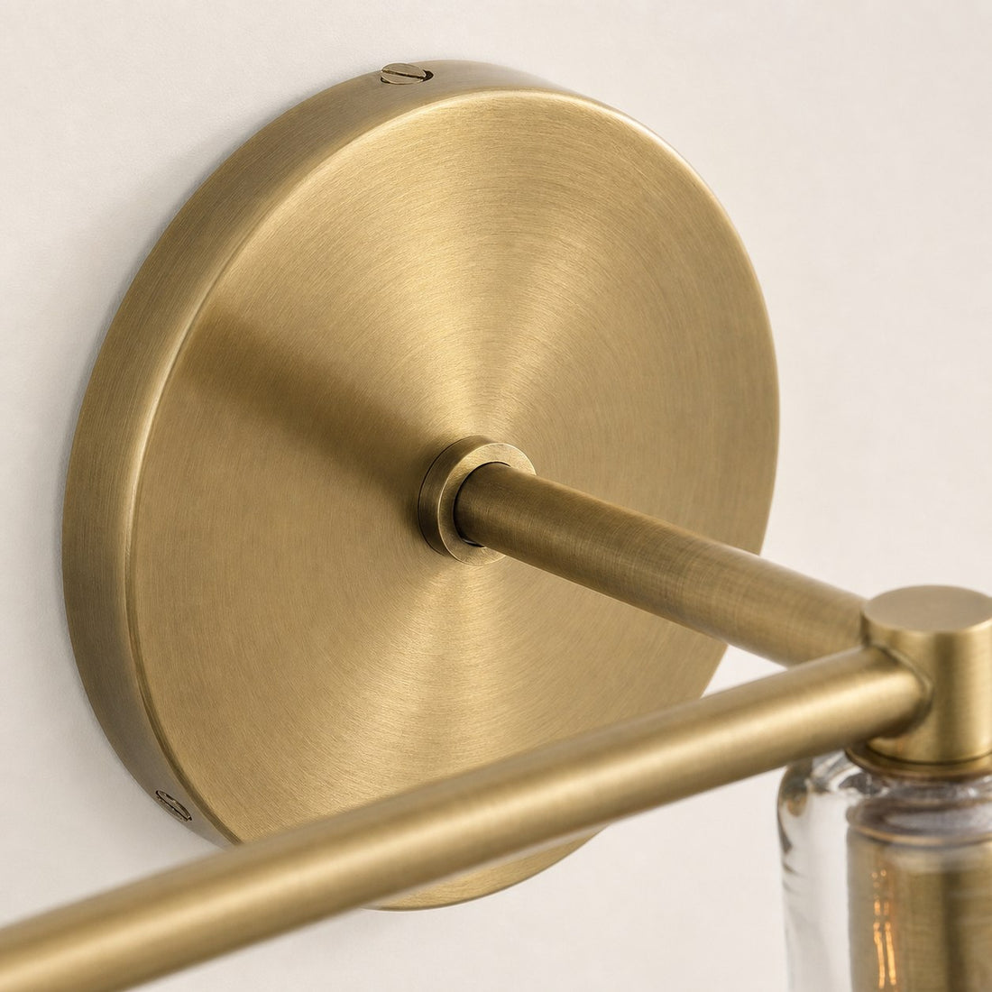 Glavira Recycled Glass Double Sconce - Indoor Brass Wall Lighting