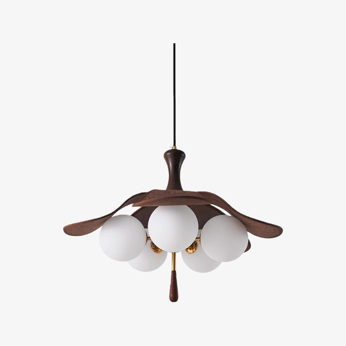 Orrise Series Sculptural Globe Cluster Pendant Lamp - Metal and Glass Pendant Light