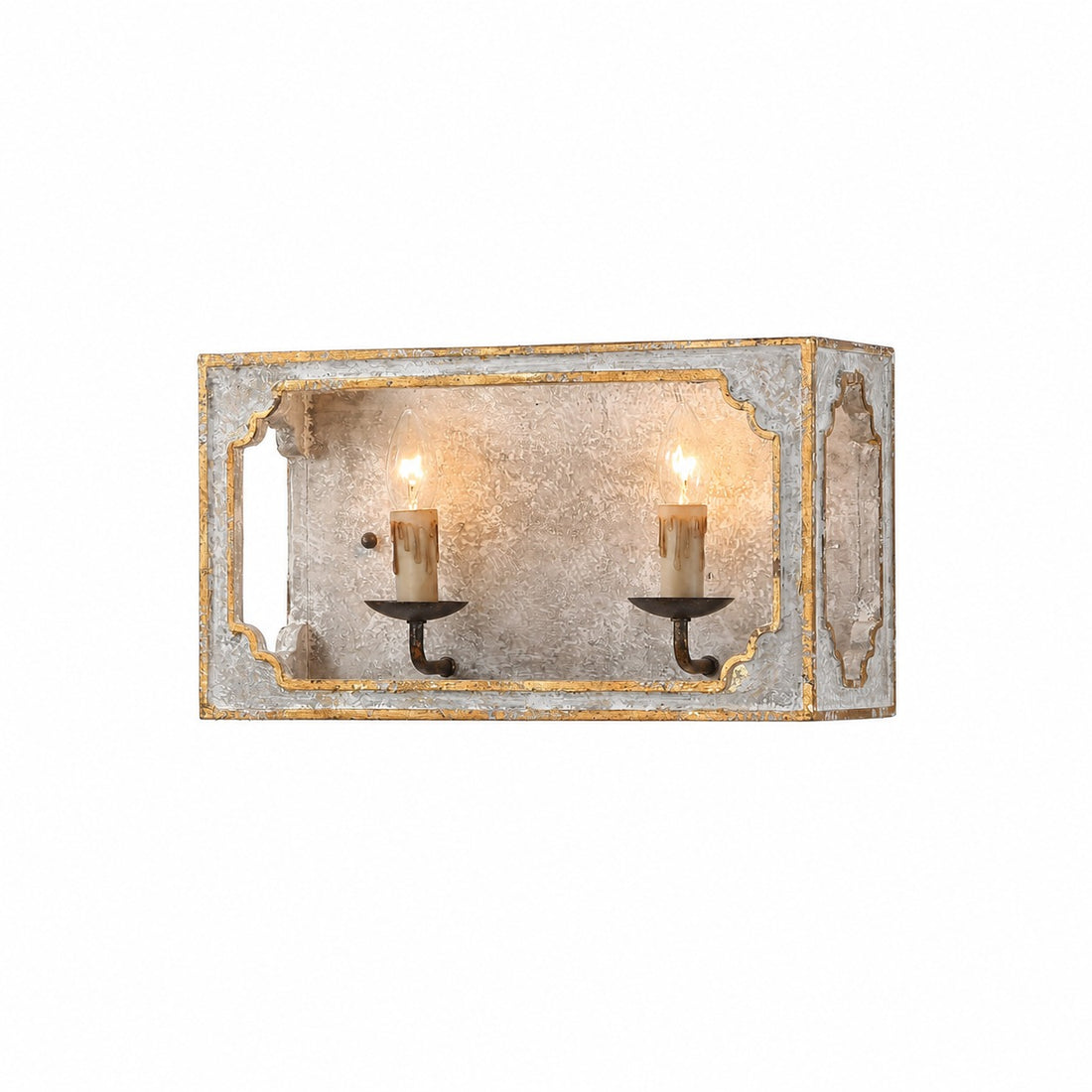 Boho Rustic Cube Sconce