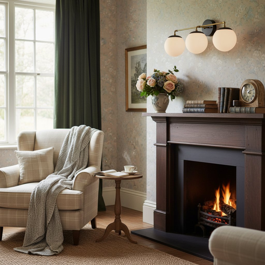 Glorica Glass Wall Sconce - Modern Vintage Vanity Light Fixture