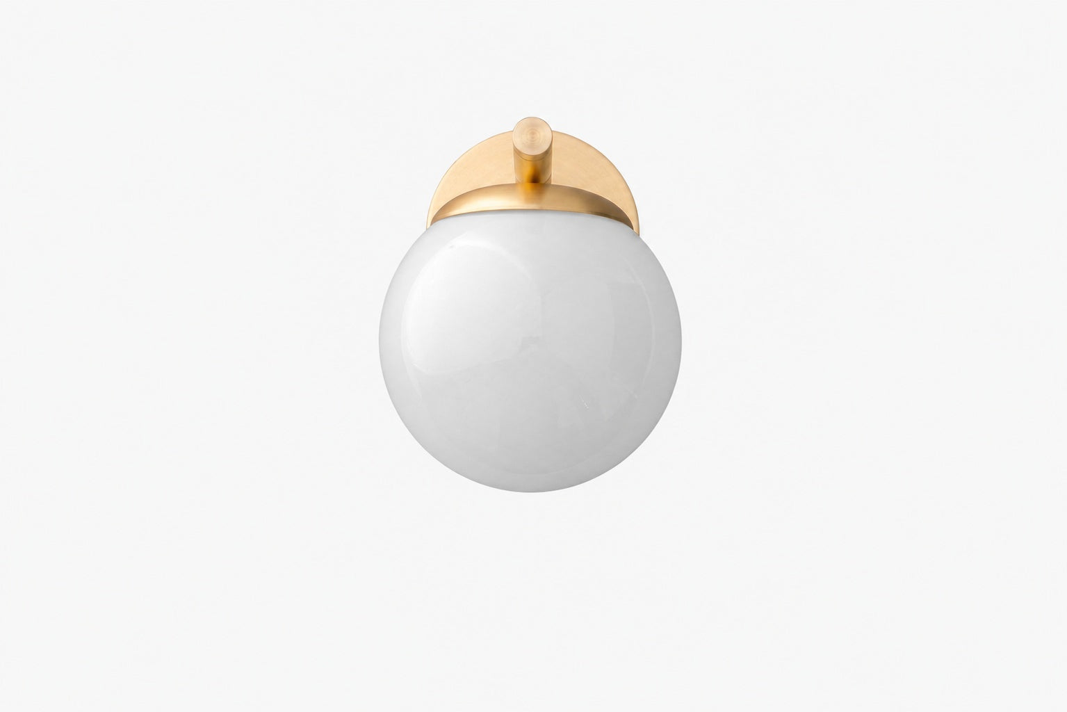 Glorica Glass Wall Sconce - Frosted Globe Light