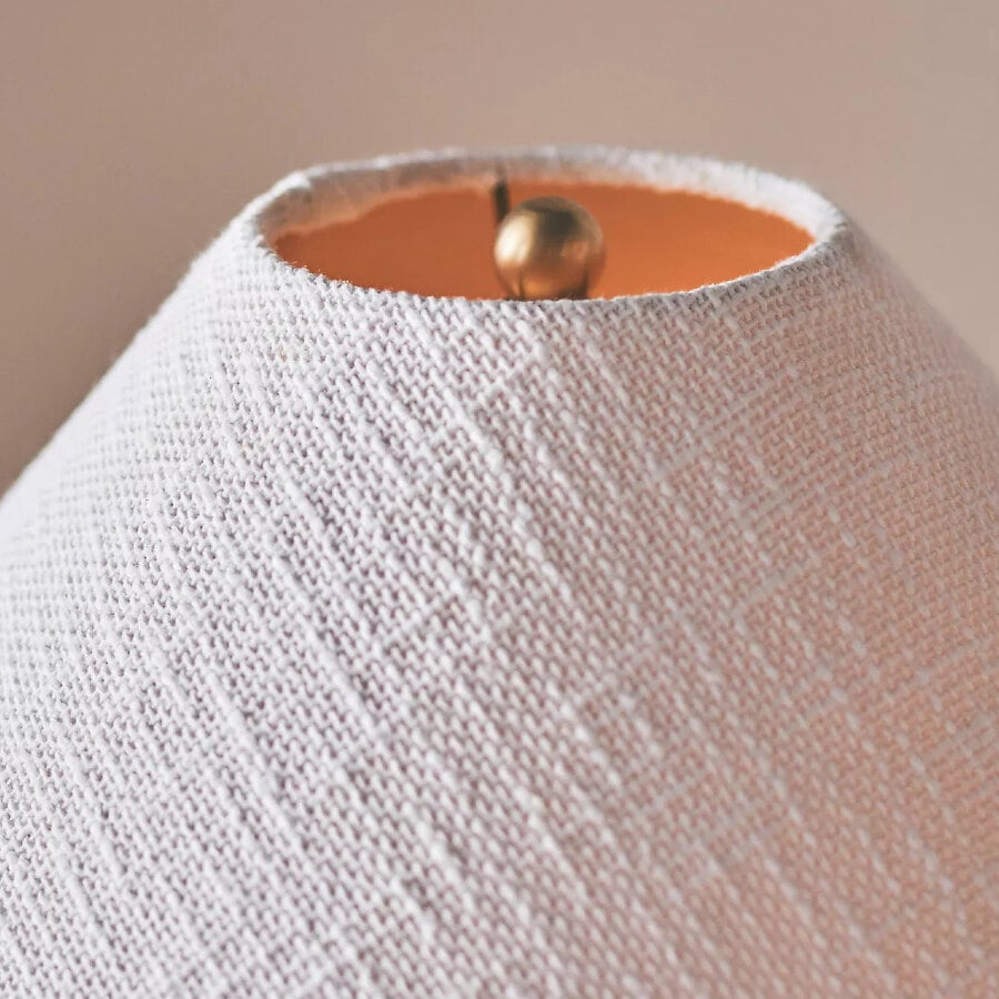 Ceruna Cone Shaded Table Lamp - Elegant Fabric for Living Room and Entryway