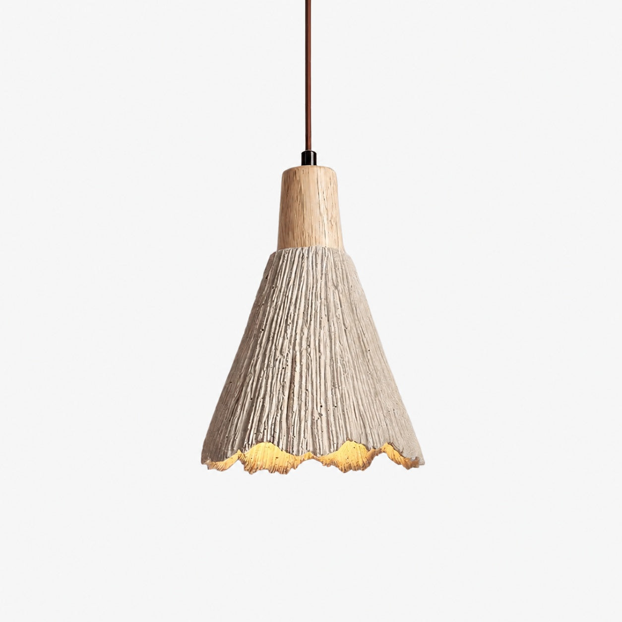 Solaraeon Pleated Pendant Lamp Modern Industrial Hanging Light for Dining and Living Spaces