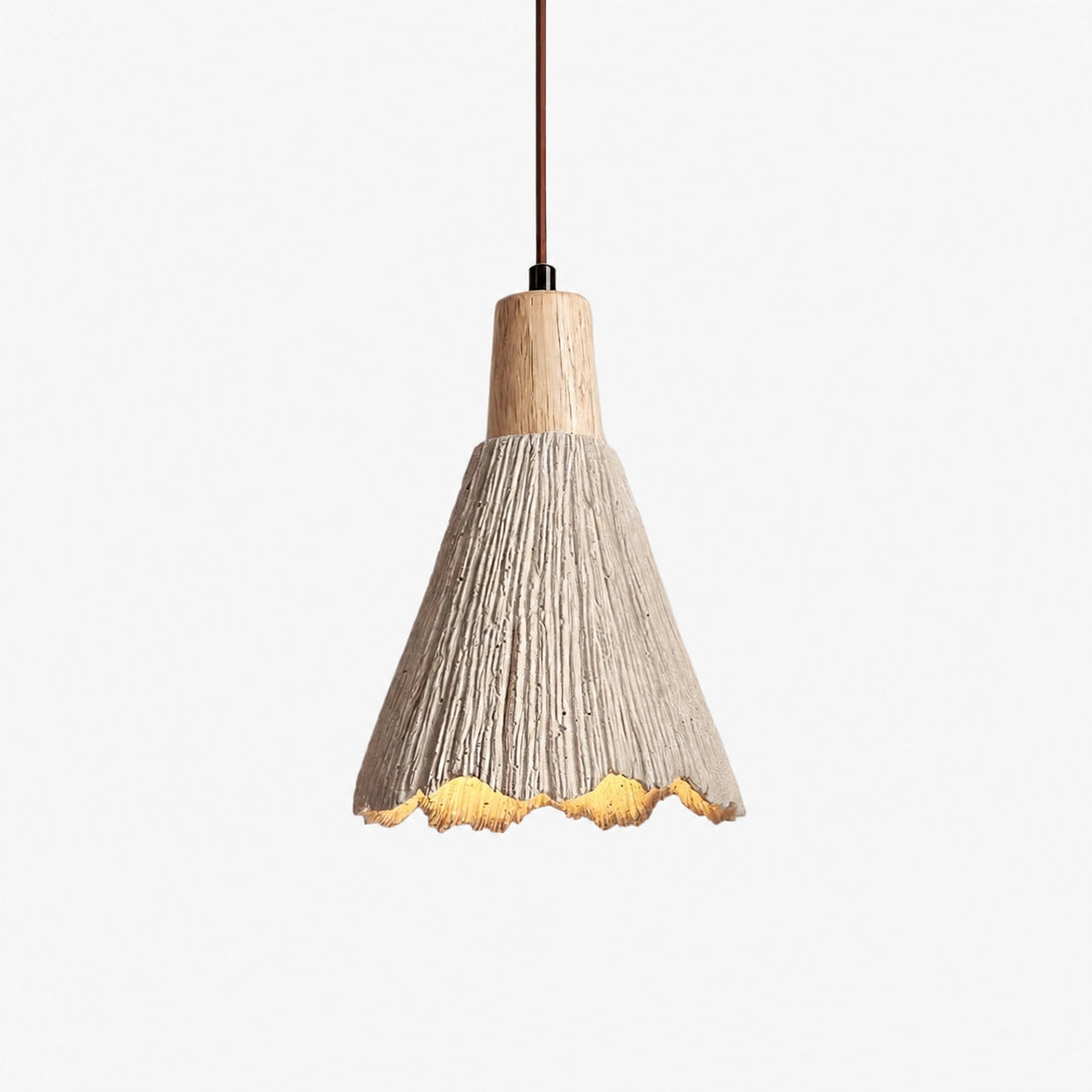 Solaraeon Pleated Pendant Lamp Modern Industrial Hanging Light for Dining and Living Spaces