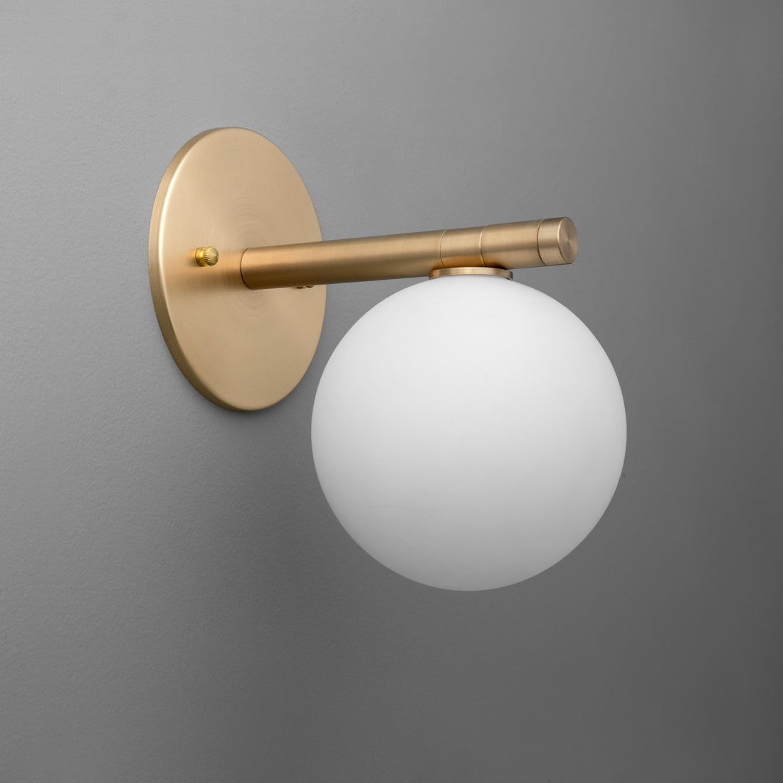 Glorica Glass Wall Sconce - Frosted Globe Light