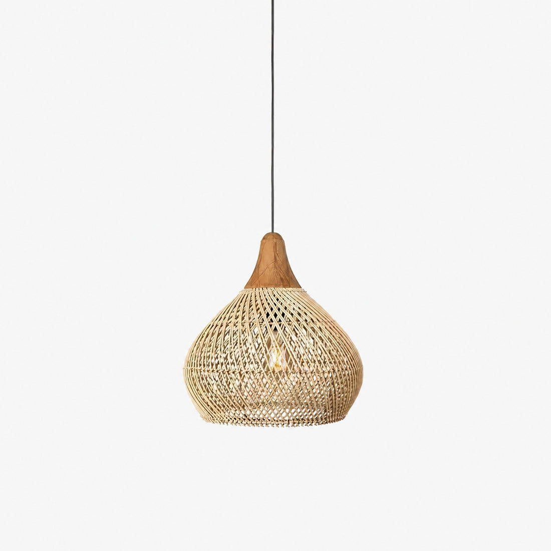 Harp Braided Rattan Pendant Lamp