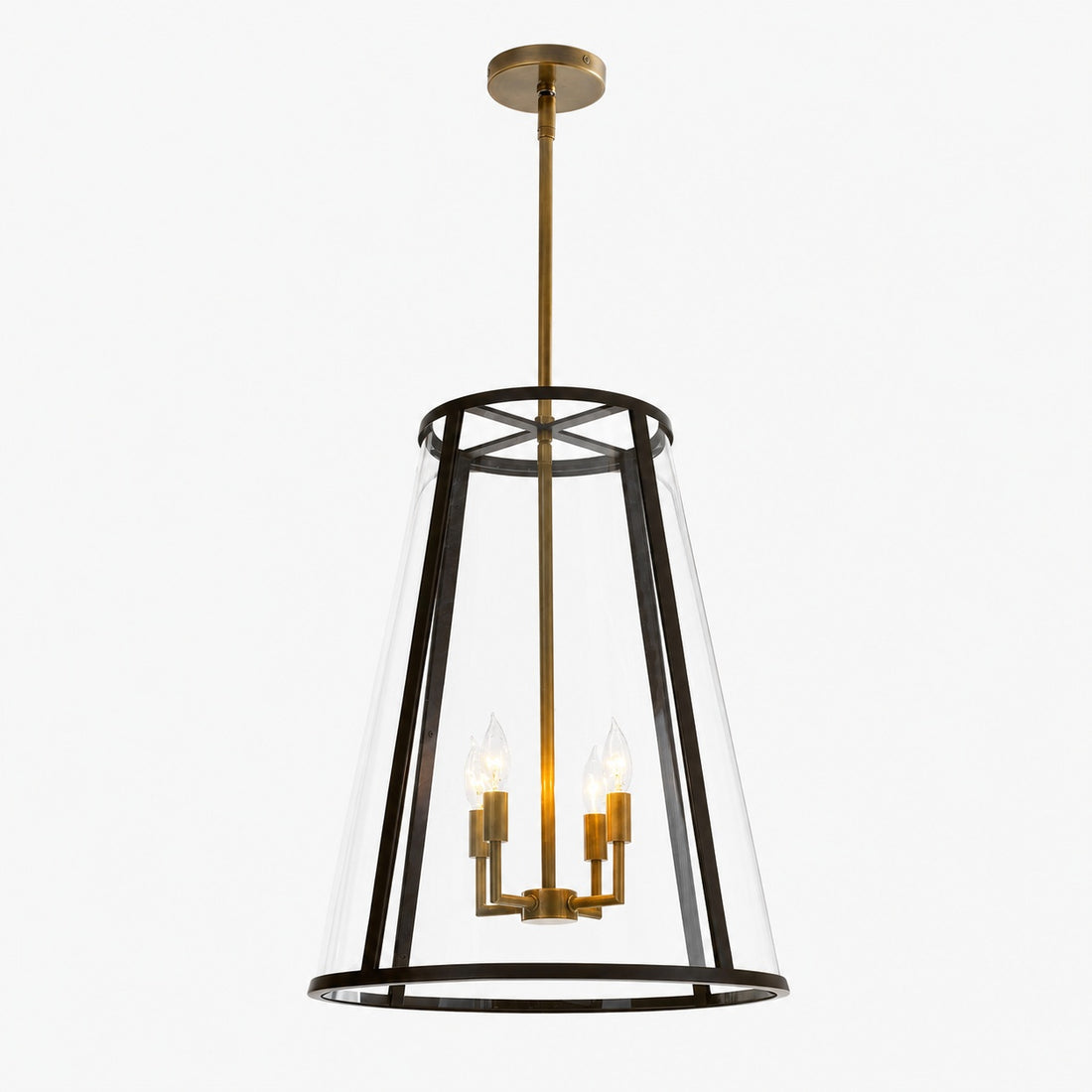 Ferrix Modern Outdoor Lantern Iron Pendant Lamp - Industial Glass Lighting Design