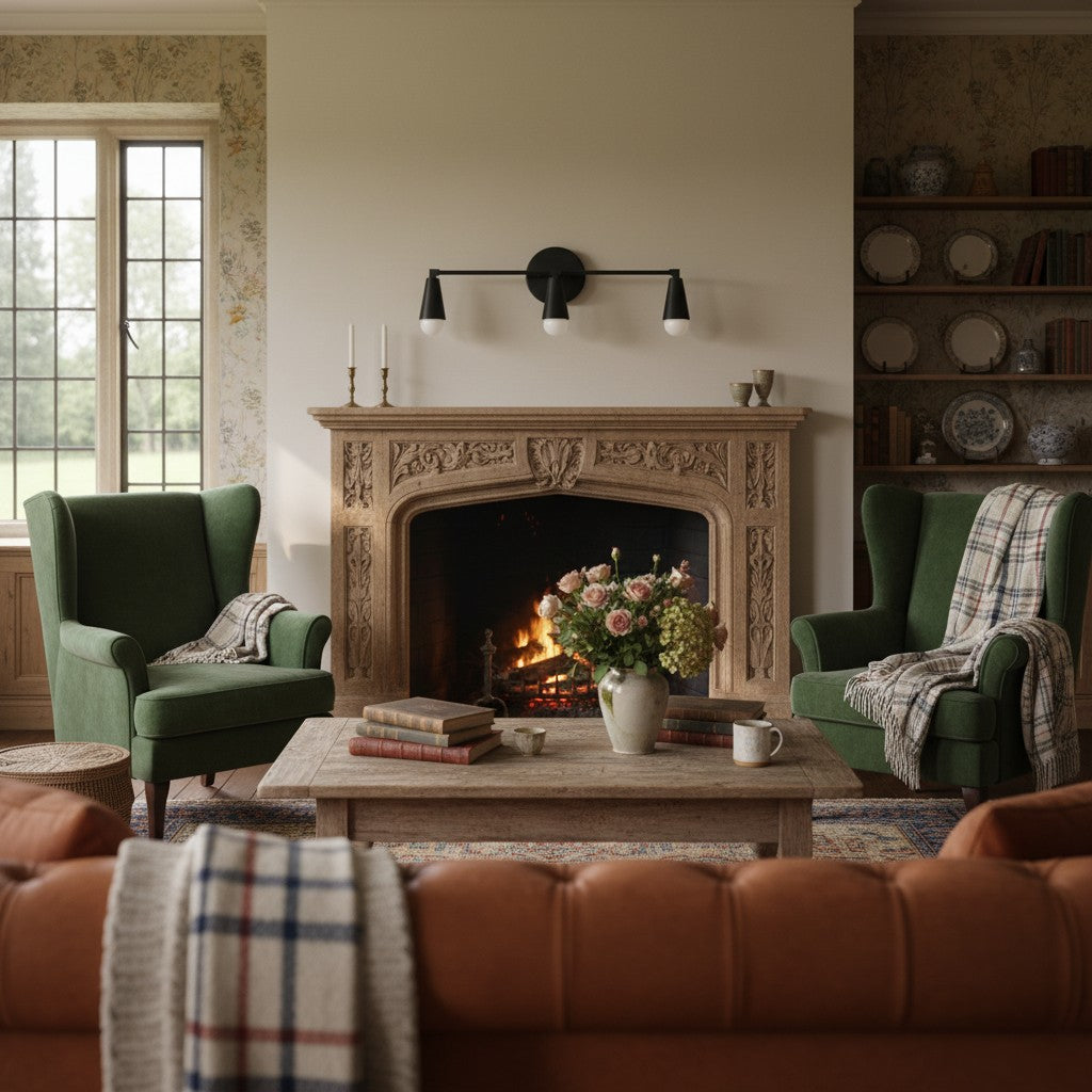 Pyralis Cone Artistic Triple Light Wall Fixture for Bedroom or Dressing Room