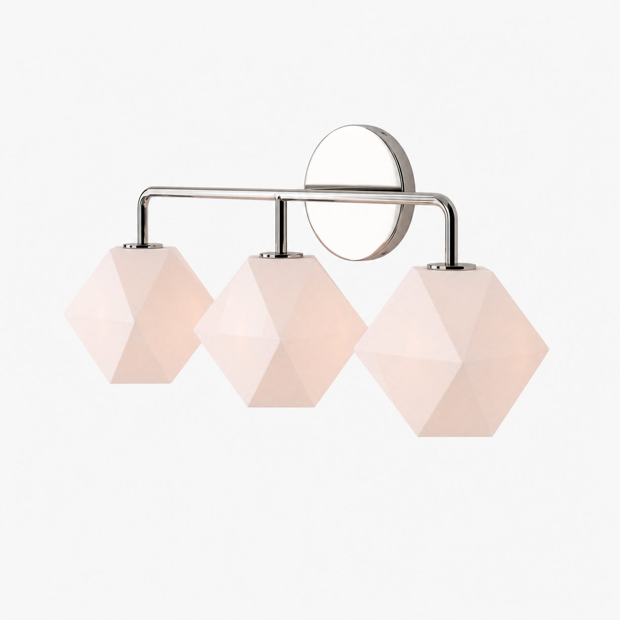 Talvior Geometric Modern Bathroom Sconce - Faceted Shade Light in Luxe Finishes