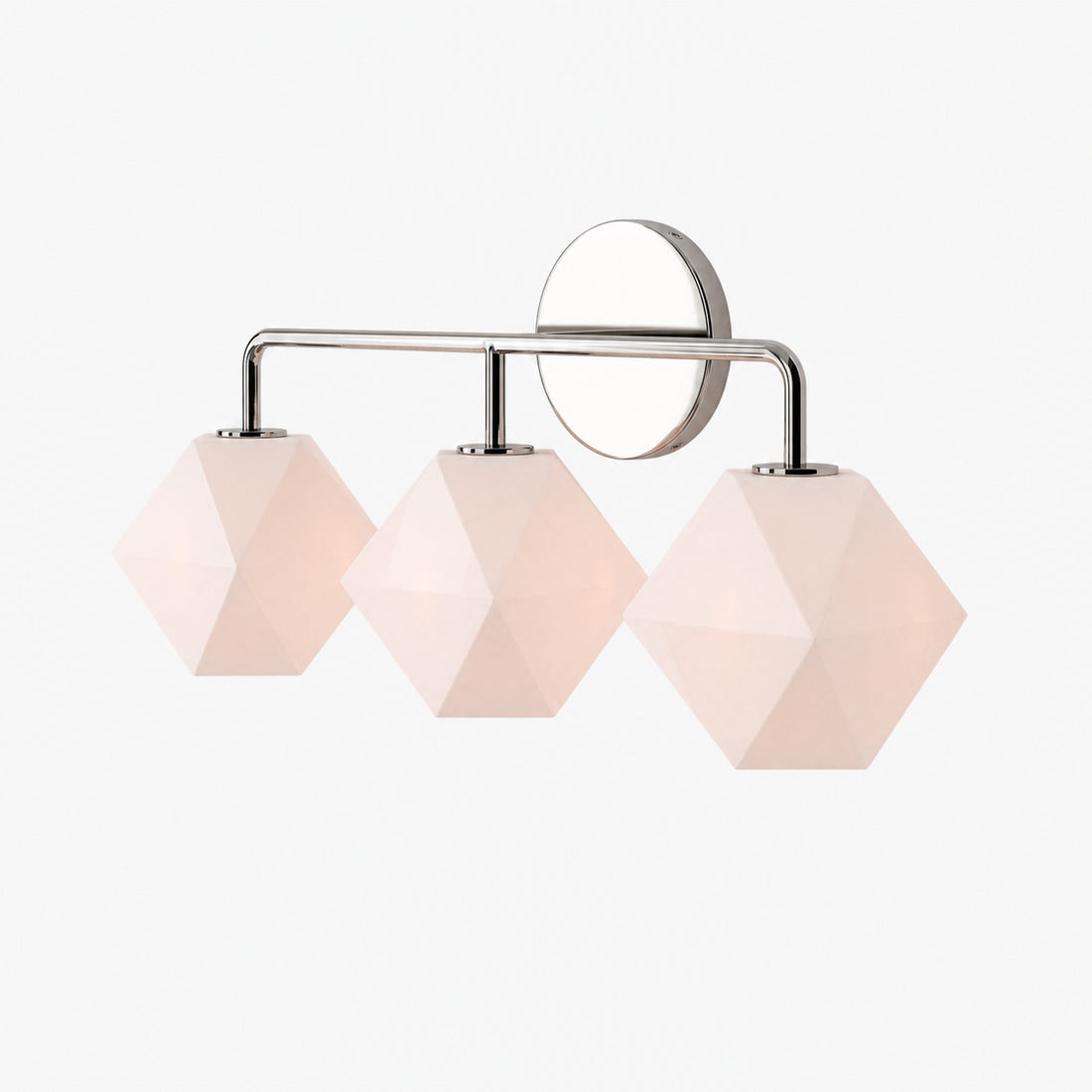 Talvior Geometric Modern Bathroom Sconce - Faceted Shade Light in Luxe Finishes