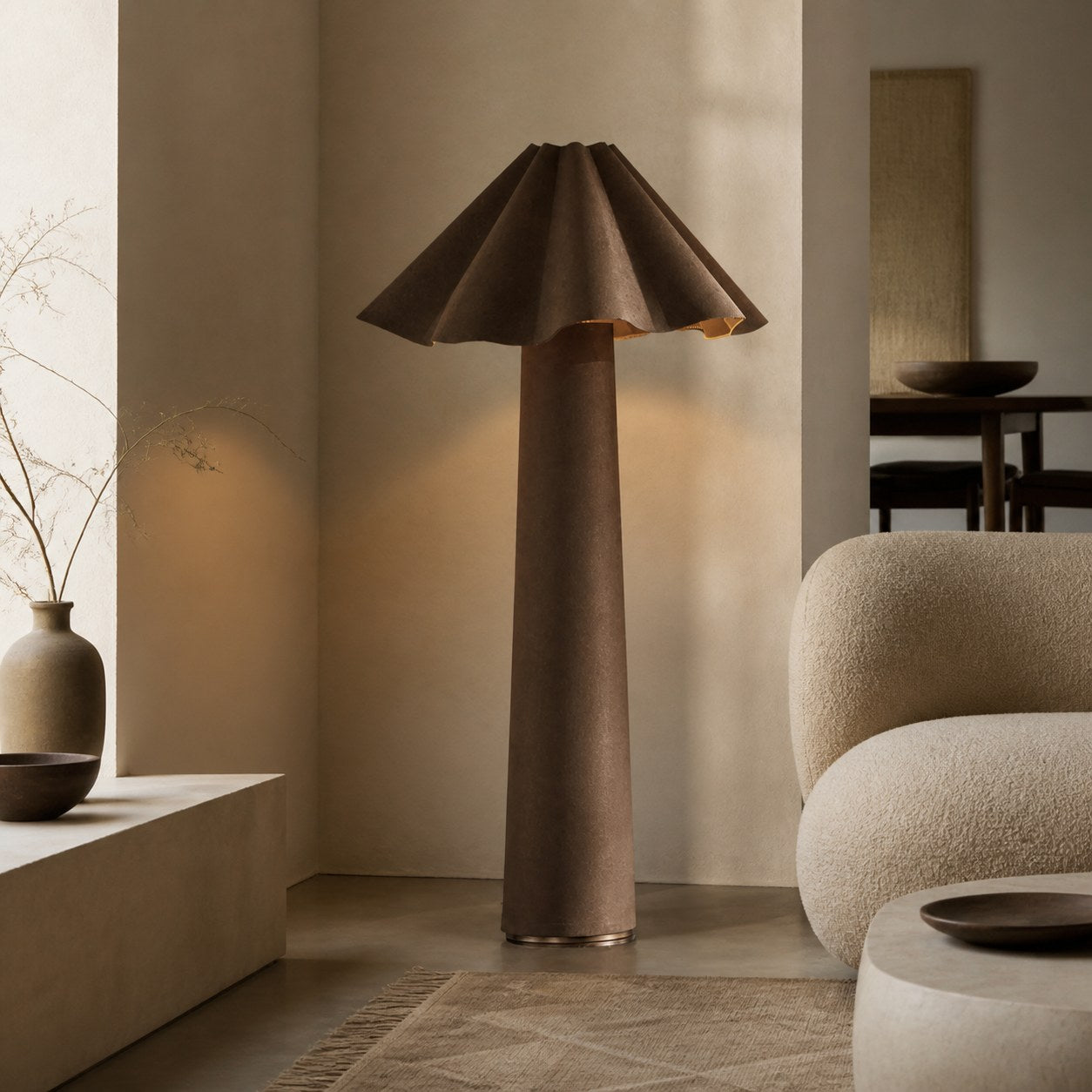 Weavara Sculptural Floor Lamp – Modern Transitional Design for Living Rooms and Lounges