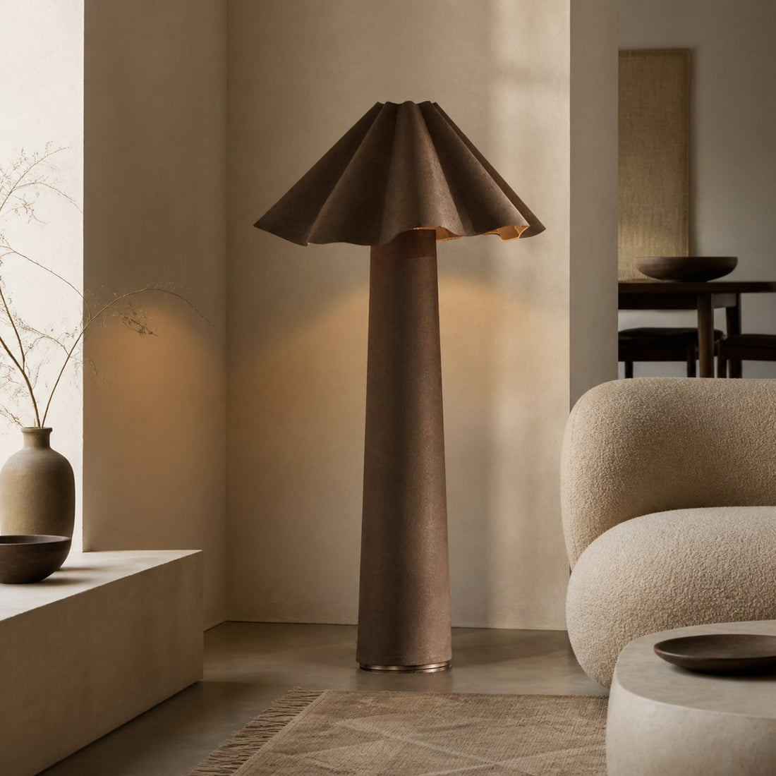Weavara Sculptural Floor Lamp – Modern Transitional Design for Living Rooms and Lounges