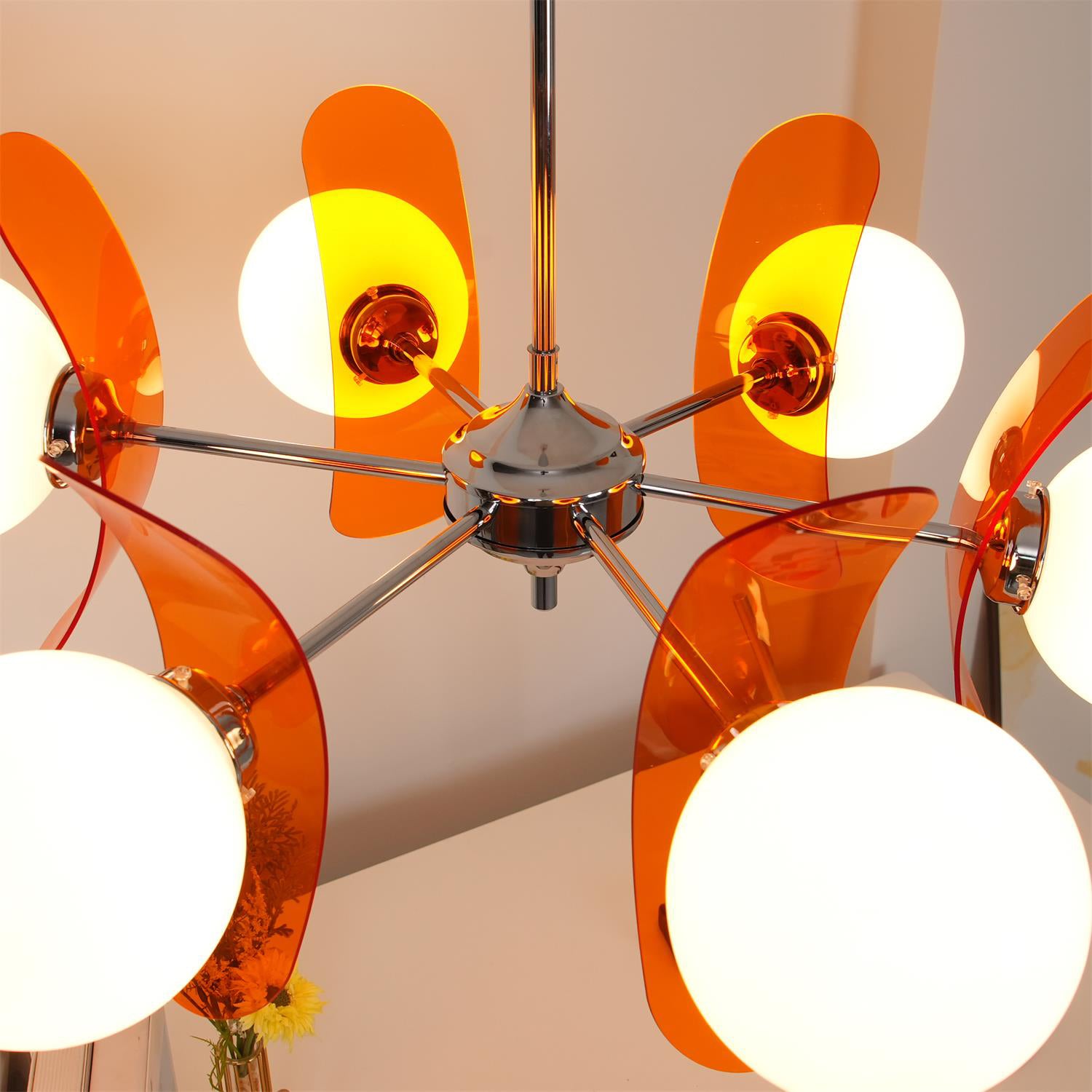 Modern Skateboard Shape Chandelier