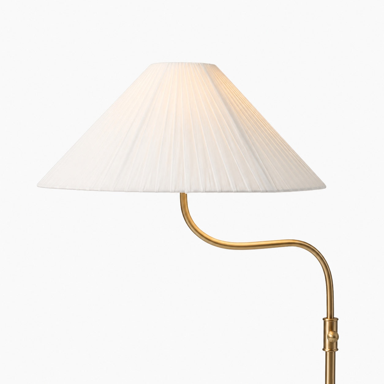 Fibura Elegant Floor Lamp Linen Shade Champagne Bronze – Add Warmth