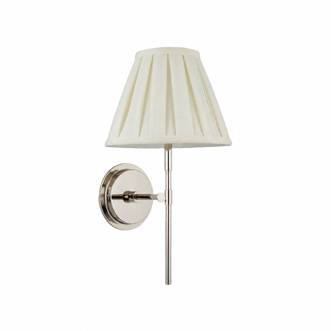 Cremaris Metal Wall Light with Fabric Shade - Timeless Sconce for Interior Lighting