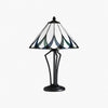 TF Allanton Water Ripple Glass Table Lamp - Classic Style for Living Room, Bedroom or Study