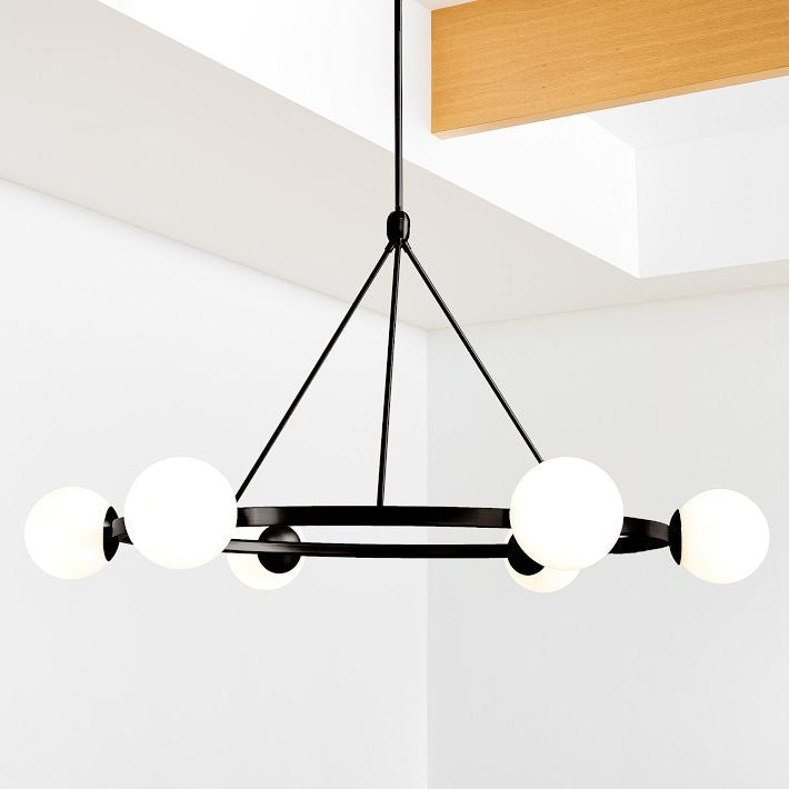 Brelia Elegant Modern Globe Chandelier - Multi Heads Light Fixture for Residential and Commercial Spaces