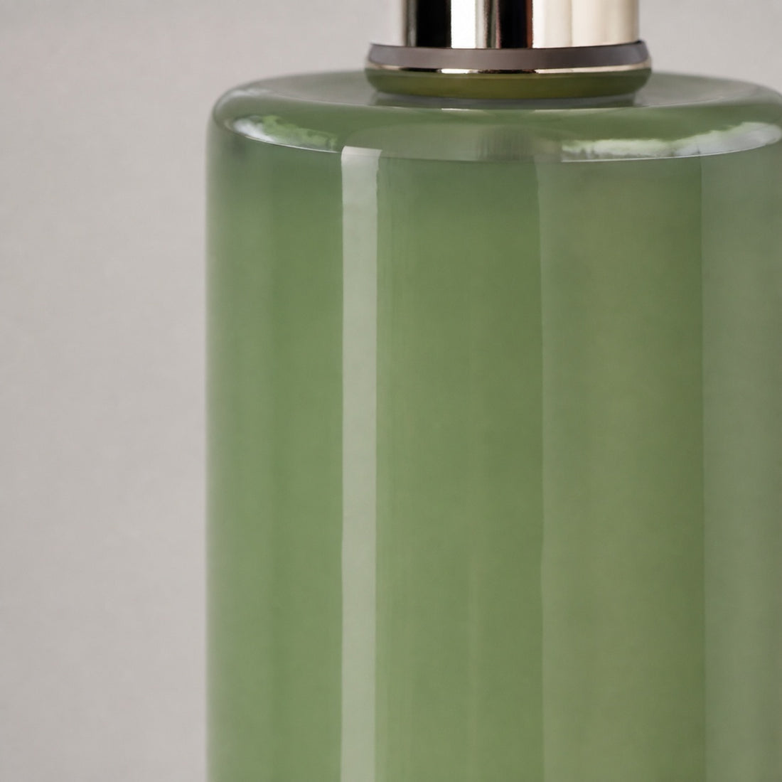 Savara Minimalist Table Lamp - Clean Glass Form with Fabric Shade for Bedrooms