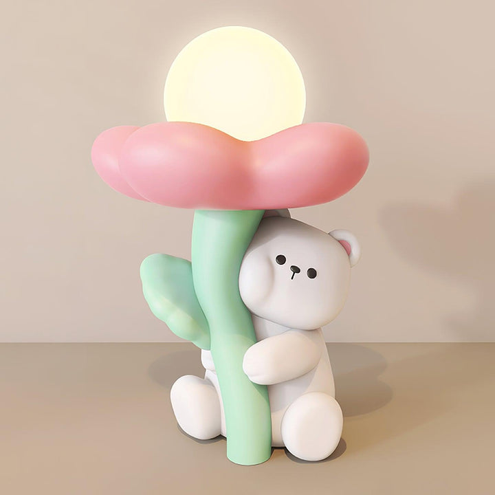Cute Bear Resin Table Lamp