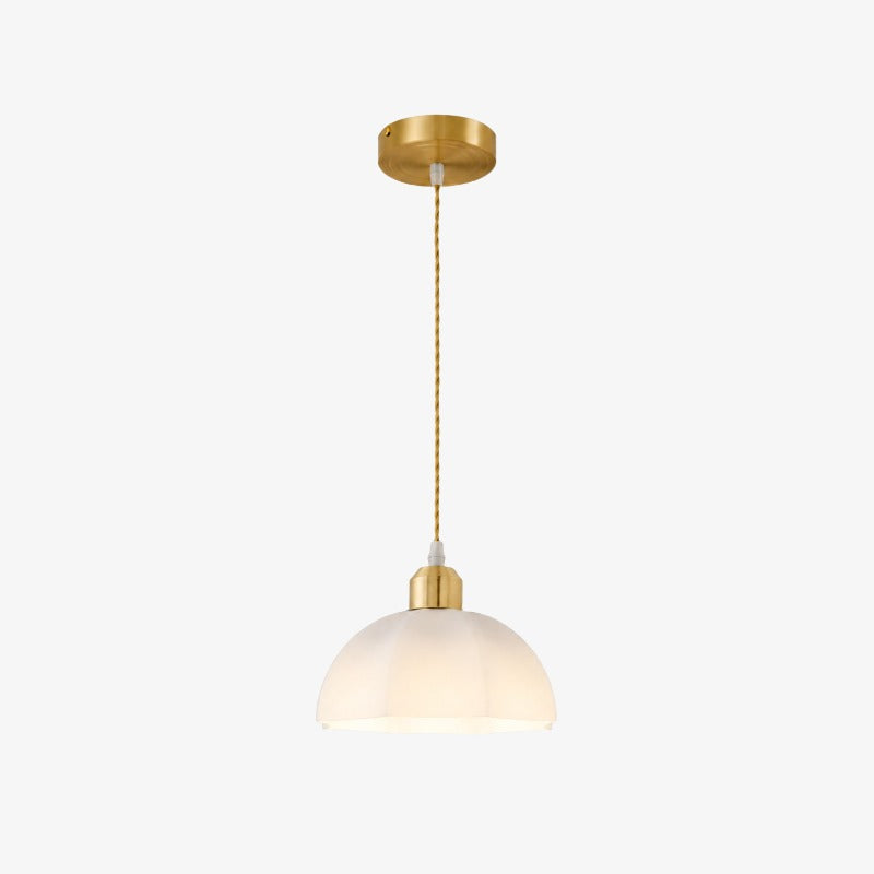 Modern Milk Glass Pendant Light