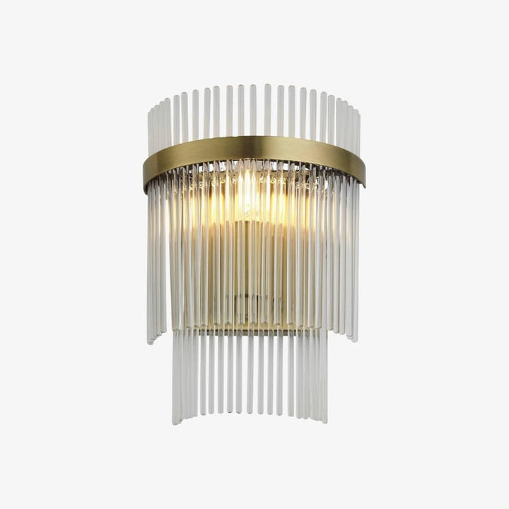 RibGlow Minimalist Glass Rod Wall Light - Elegant Accent Sconce for Home