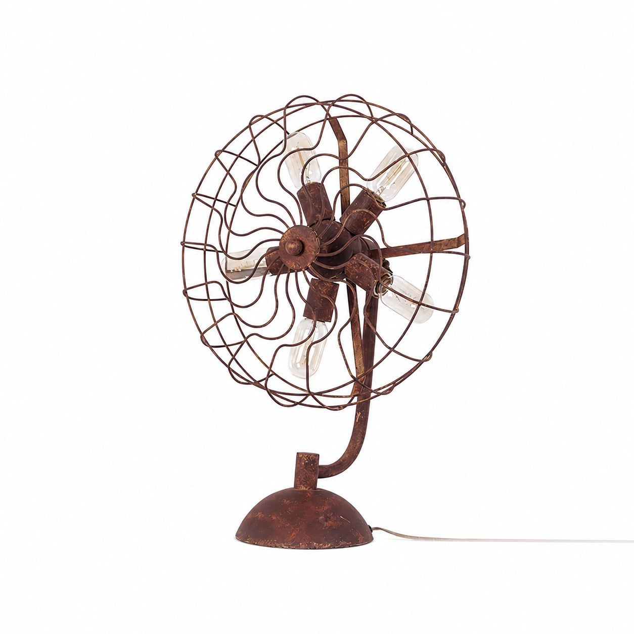 Old Style Fan Table Lamp