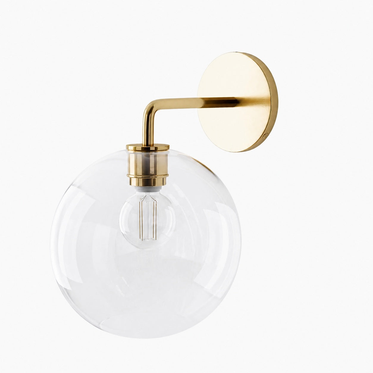 Selvion Artistic Globe Sconce Light - Handcrafted Glass Sculptural Wall Fixture