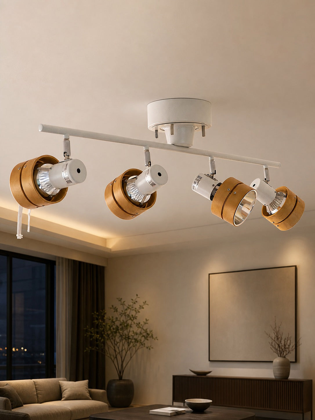 Nordic Cylindrical 4-Light Spotlight