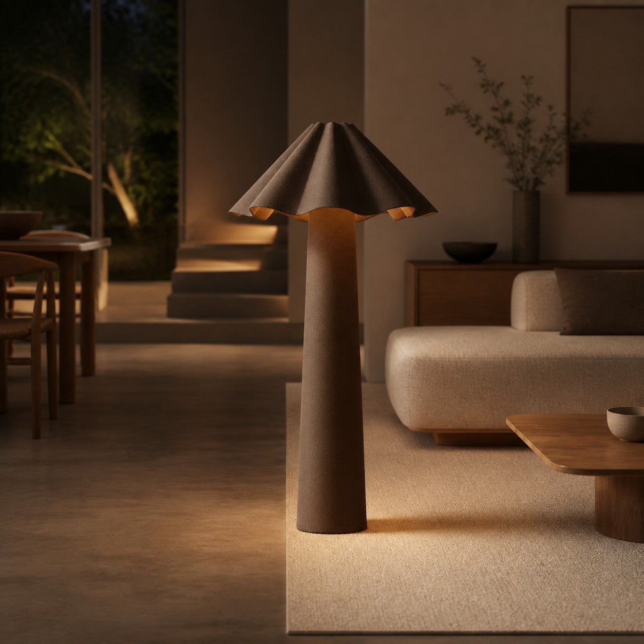 Weavara Sculptural Floor Lamp – Modern Transitional Design for Living Rooms and Lounges