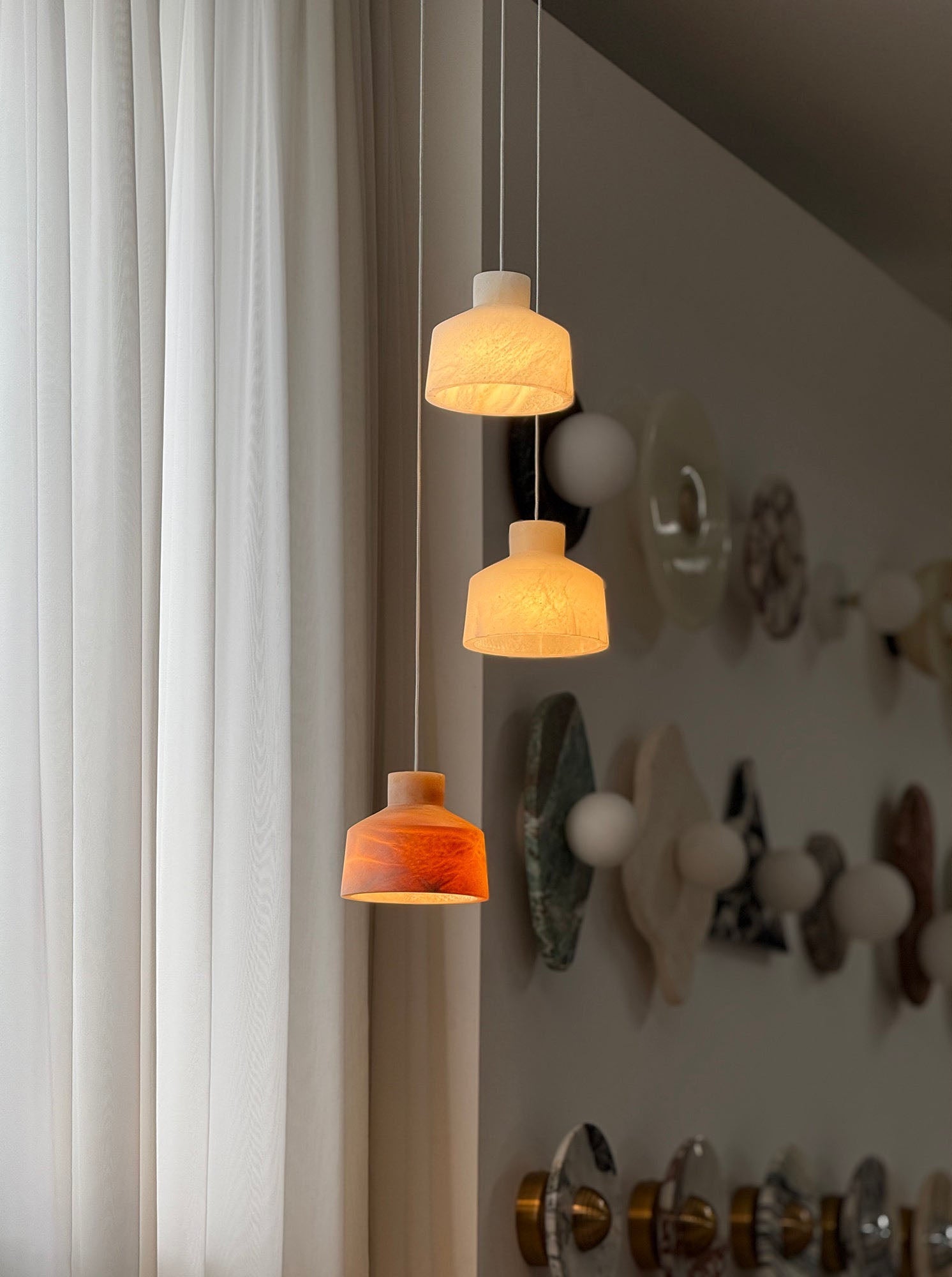 Alabaster Veining Pendant Lamp