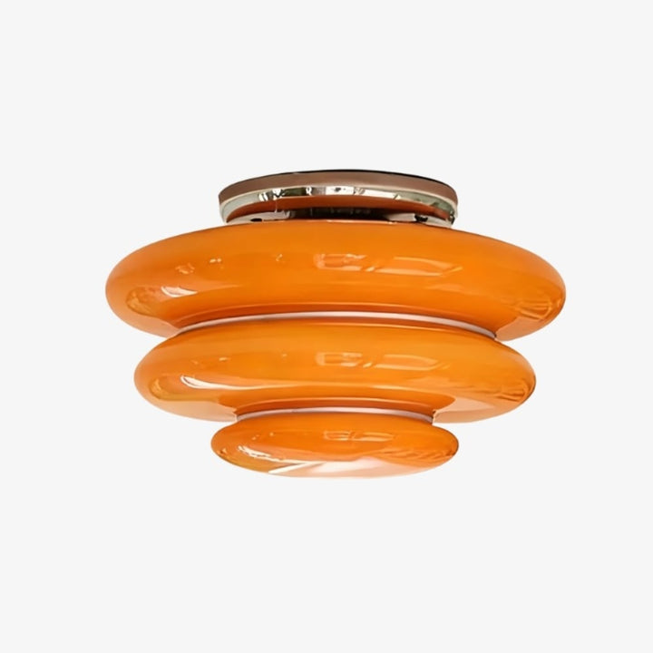 Cirren Layered Ceiling Light - Artistic Circular Silhouette Ceiling Fixture for Dining Area