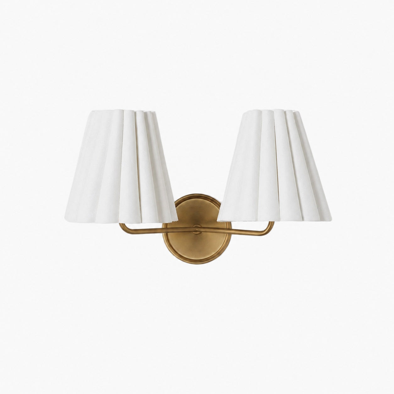 Ruffmeto Fabric Wall Sconce – Featuring Pleated Detailing on a Sculptural Metal Frame for Study or Hallway