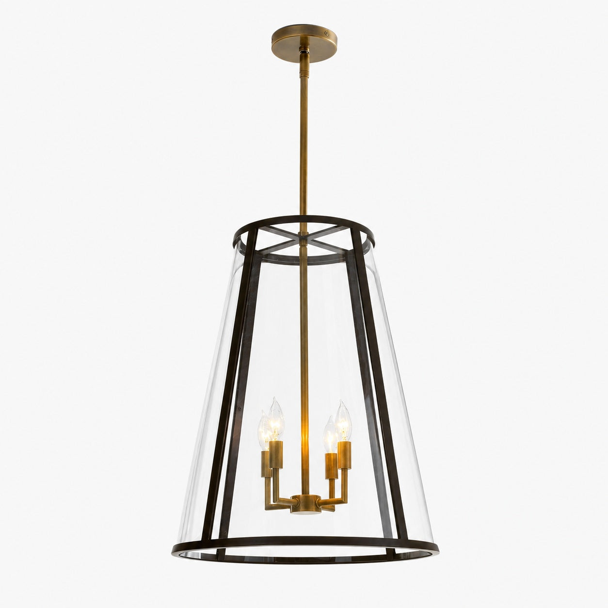 Ferrix Modern Outdoor Lantern Iron Pendant Lamp - Industial Glass Lighting Design