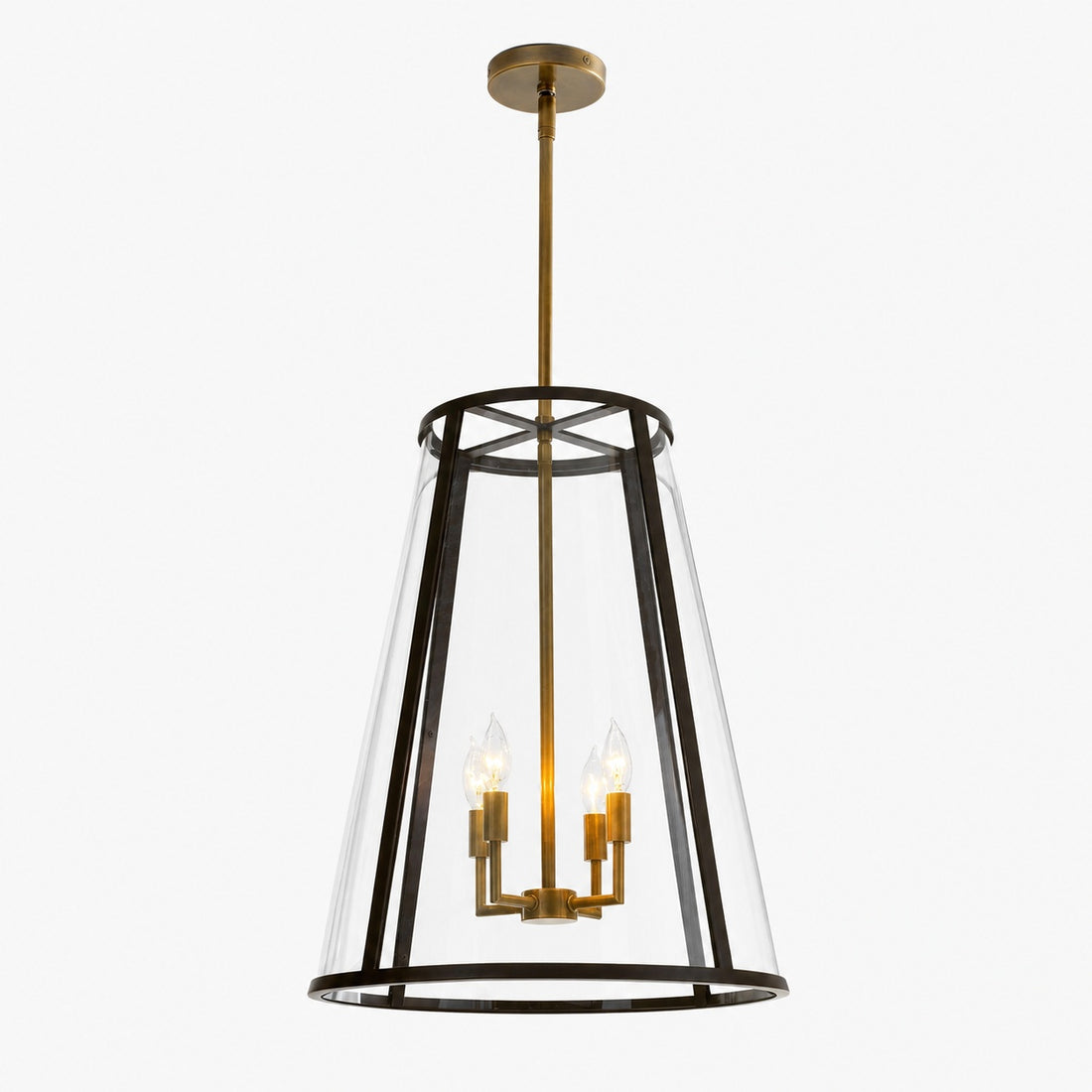 Ferrix Modern Outdoor Lantern Iron Pendant Lamp - Industial Glass Lighting Design