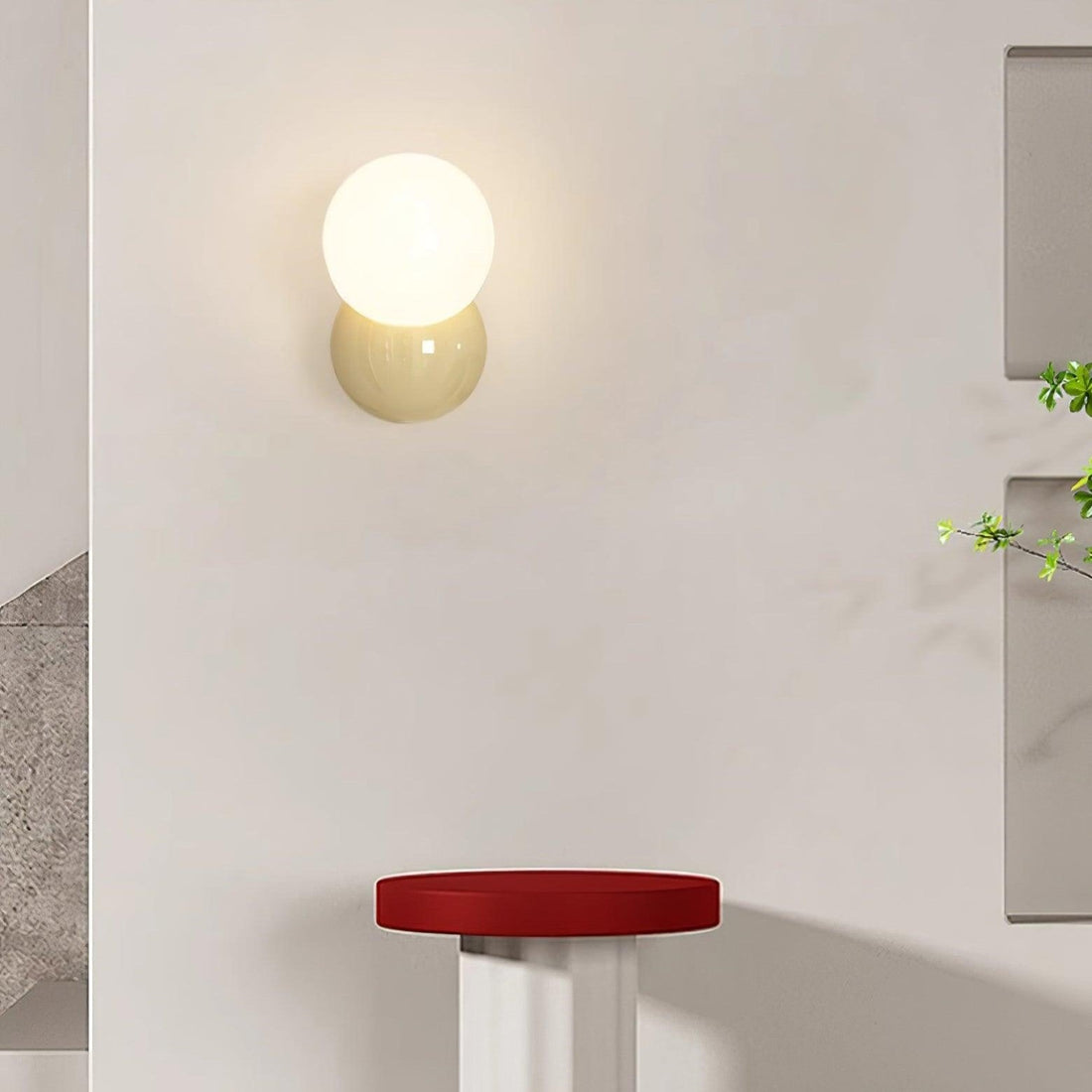 Double Ball Mandarin Duck Color Wall Sconce