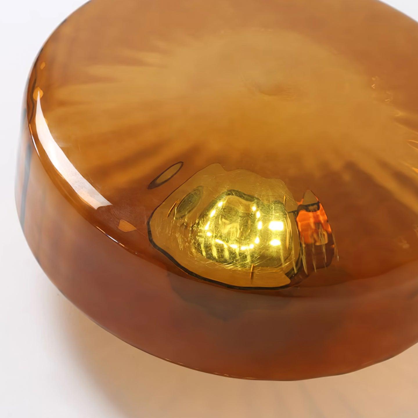 Amber Translucent Flush Mount Lighting