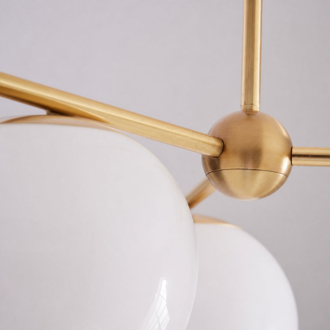 Alessora Brass Milk Glass Chandeliers- Great for Covered Outdoor Areas