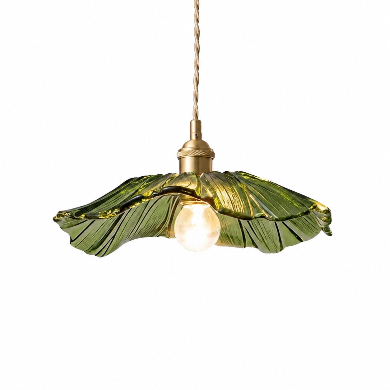 Blossix Elegant Art Pendant Lamp - Glass Flower Shade Design for Living or Dining Room N24