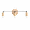 Mobilux Line Wood and Vanity Light - Bohemian Bathroom Lighting Fixture