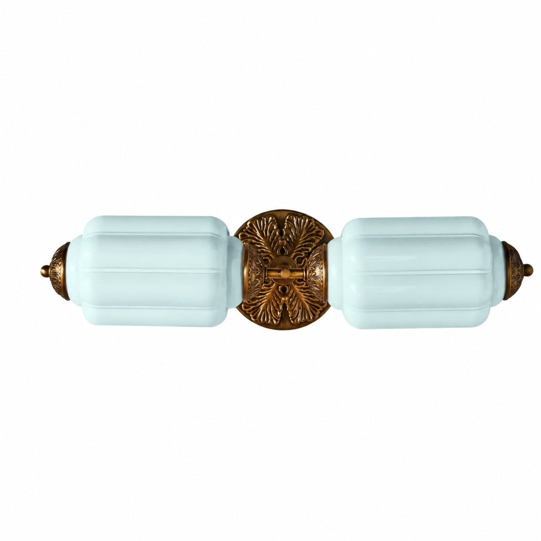 Eloise Brass Wall Sconce – Elegant Milk Glass Vintage Lighting